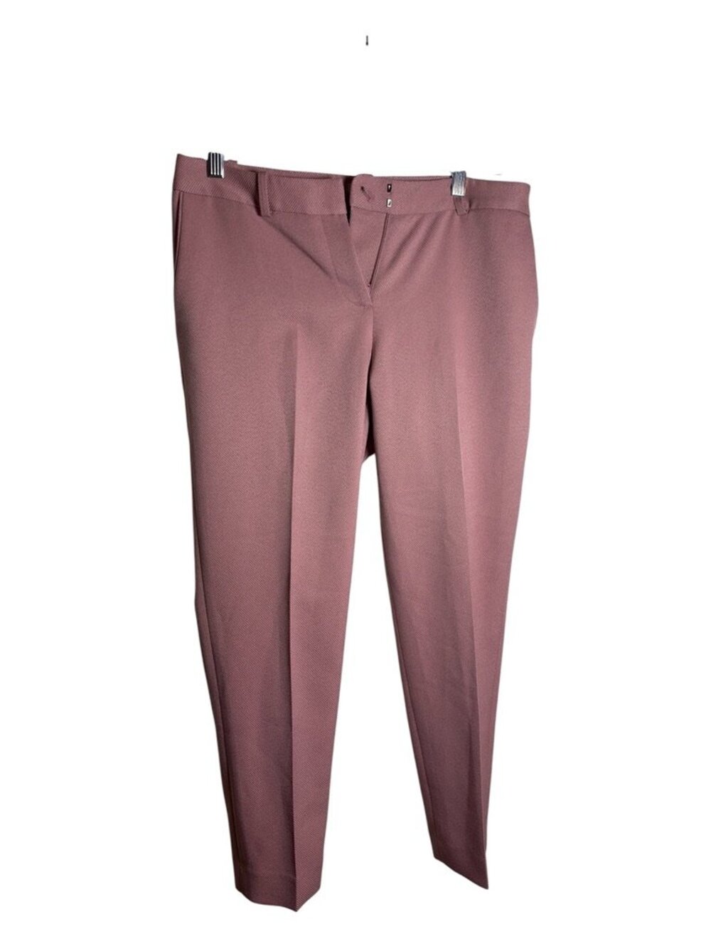 Tahari ASL Petite Dusty Rose Pink Slim Ankle Trouser Pants Work Stretch Size 6P